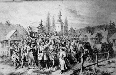 Выхад паўстанцаў з Гародні